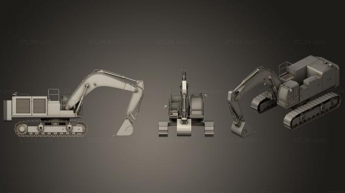 Vehicles (Excavator, CARS_0142) 3D models for cnc